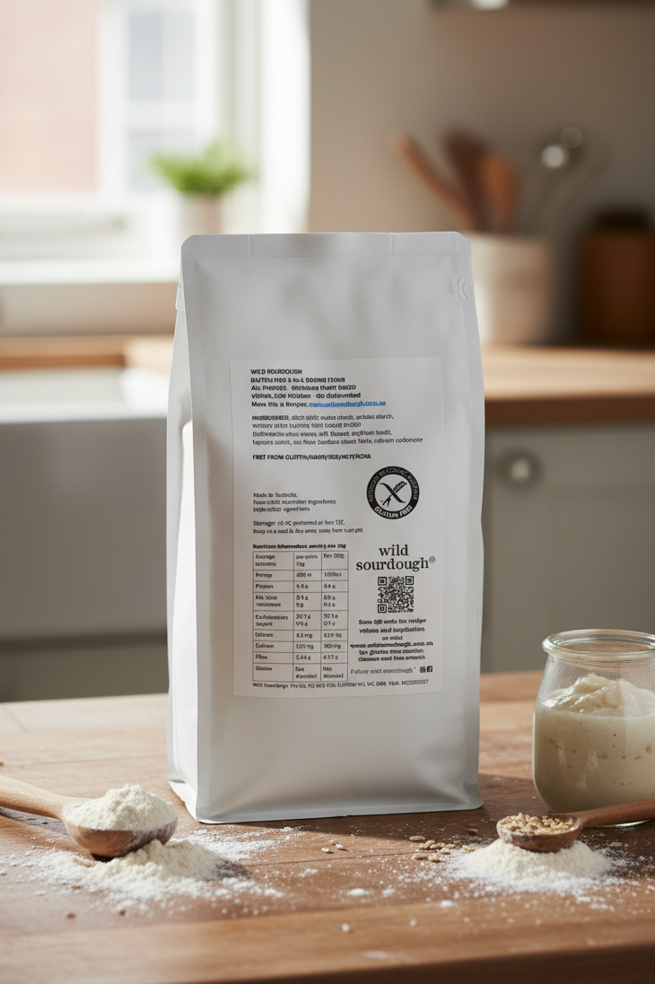 Gluten Free 1-to-1 All Purpose Baking Flour by Wild Sourdough