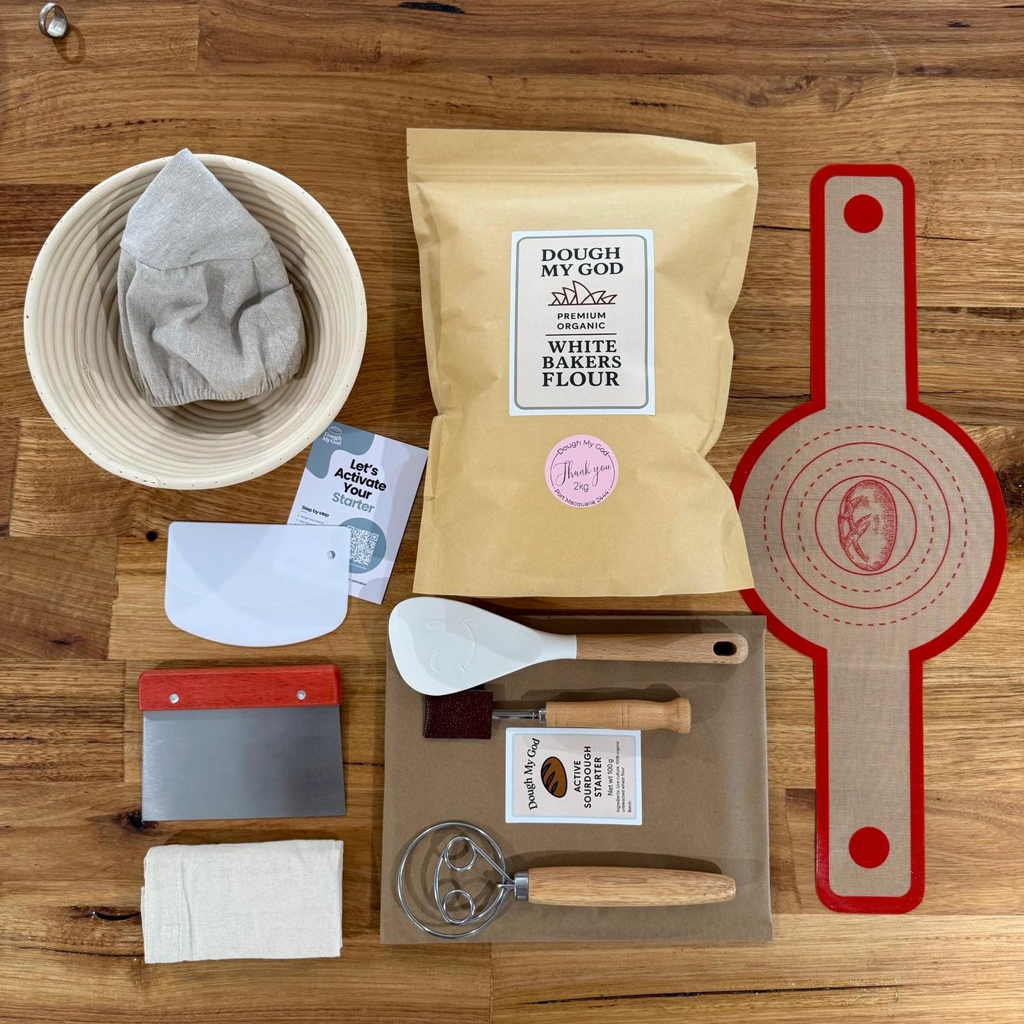 Organic Sourdough Bread Kit with Live Starter