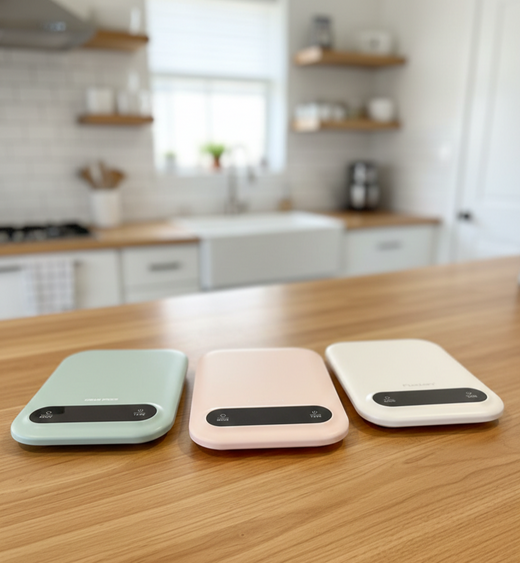 Digital kitchen scales for measuring sourdough ingredients