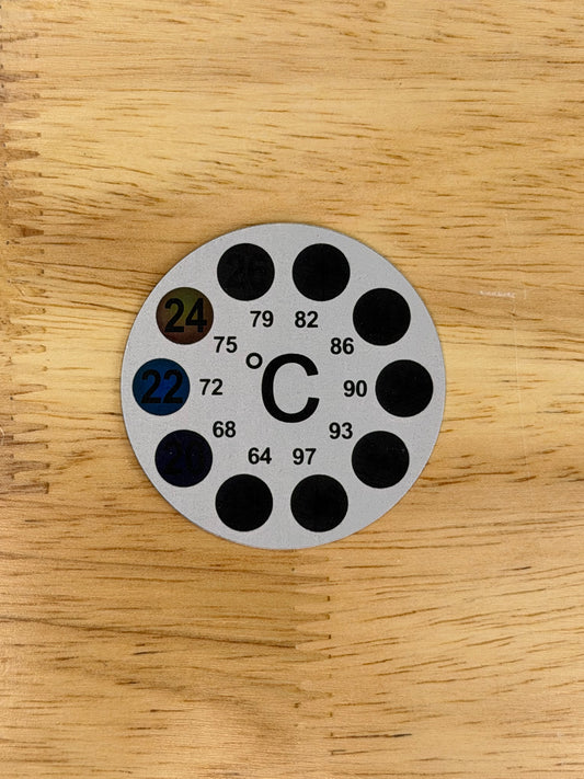 Temperature sticker