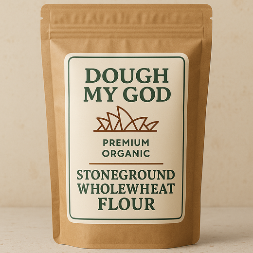 Dough My God organic stoneground wholewheat flour