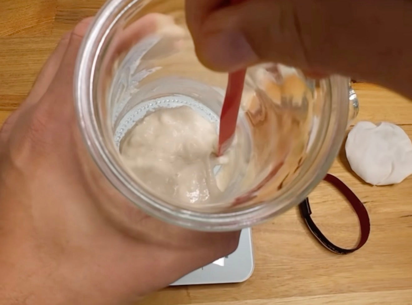 Load video: a videos showing how to activate a dehydrated sourdough starter