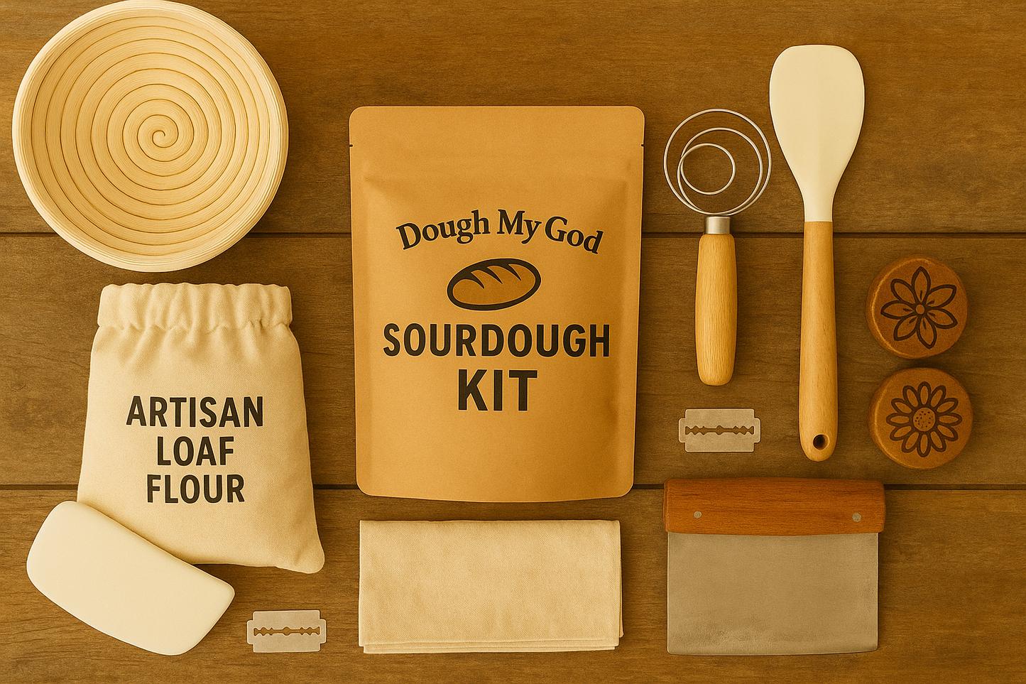 Organic Sourdough Bread Kit with Live Starter