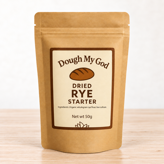 Dough My God dehydrated rye sourdough starter