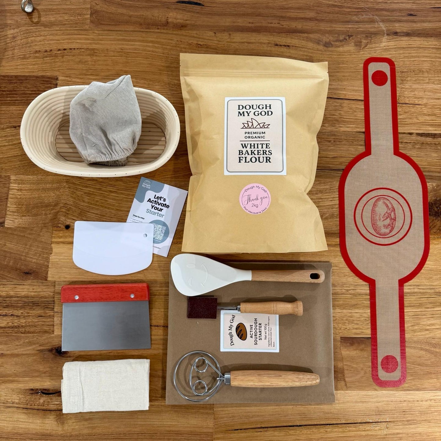 Organic Sourdough Bread Kit with Live Starter