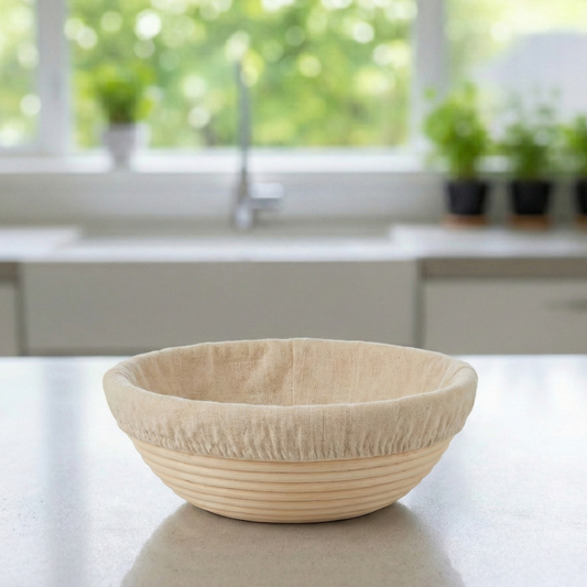 Round Rattan Banneton (with Linen Liner)