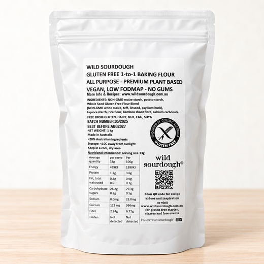Wild Sourdough Gluten Free 1-to-1 All Purpose Baking Flour 1kg